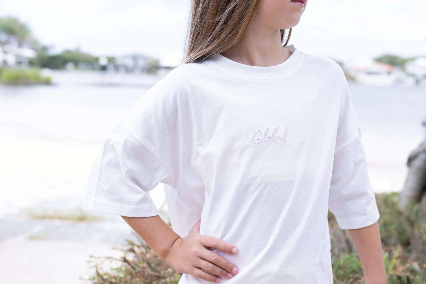 Global Embroidered Tee