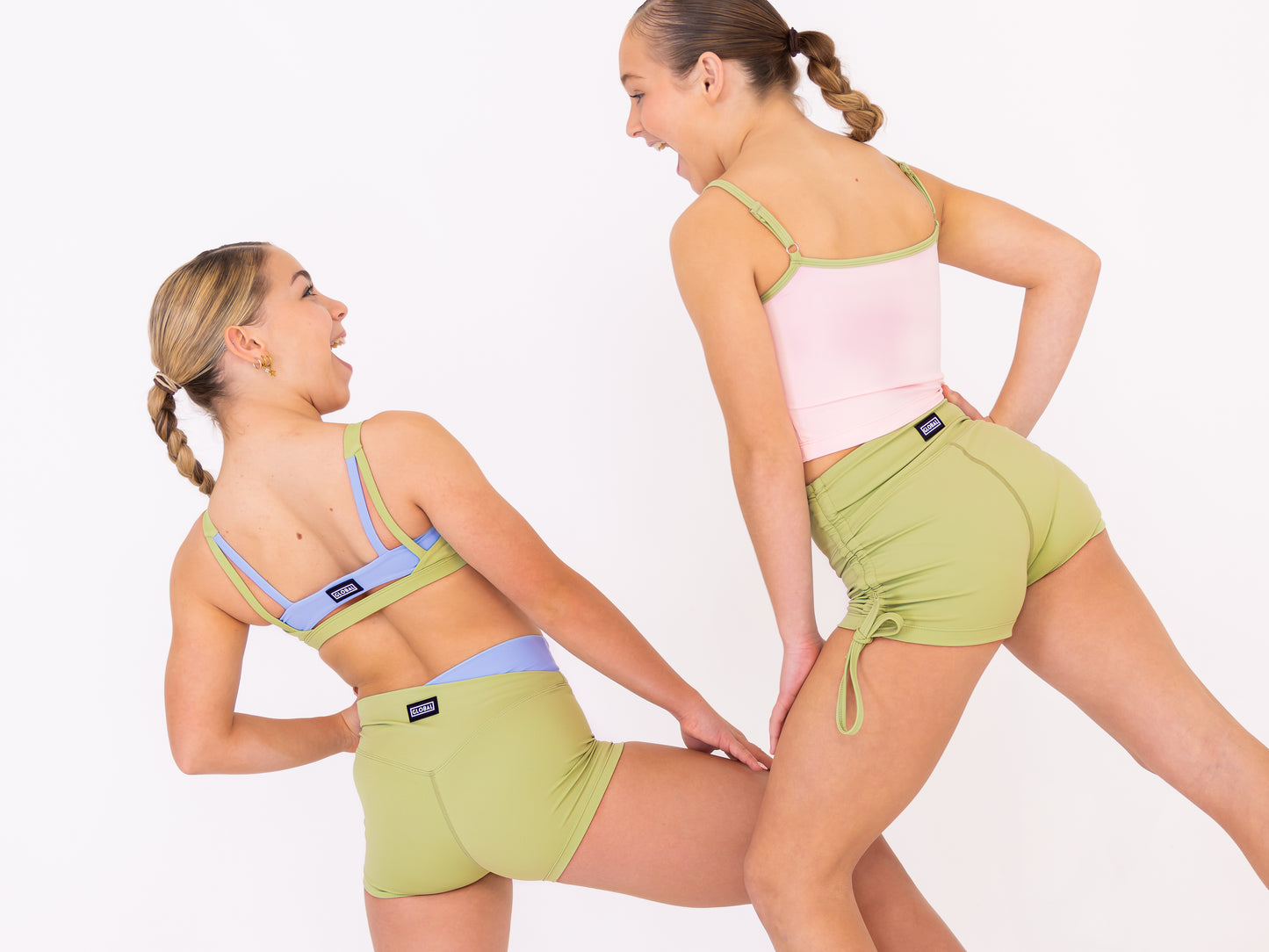 Victory Shorts – Verde Green & Costa Blue