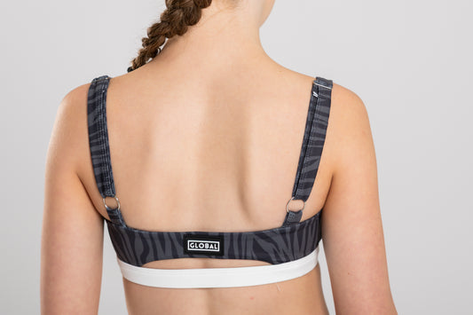 Sway Crop - Zebra & White