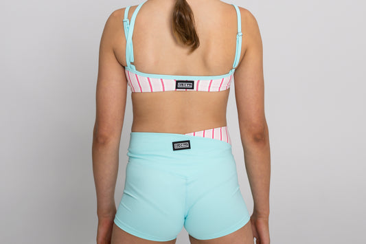 Stevie Crop - Striped & Cove Blue