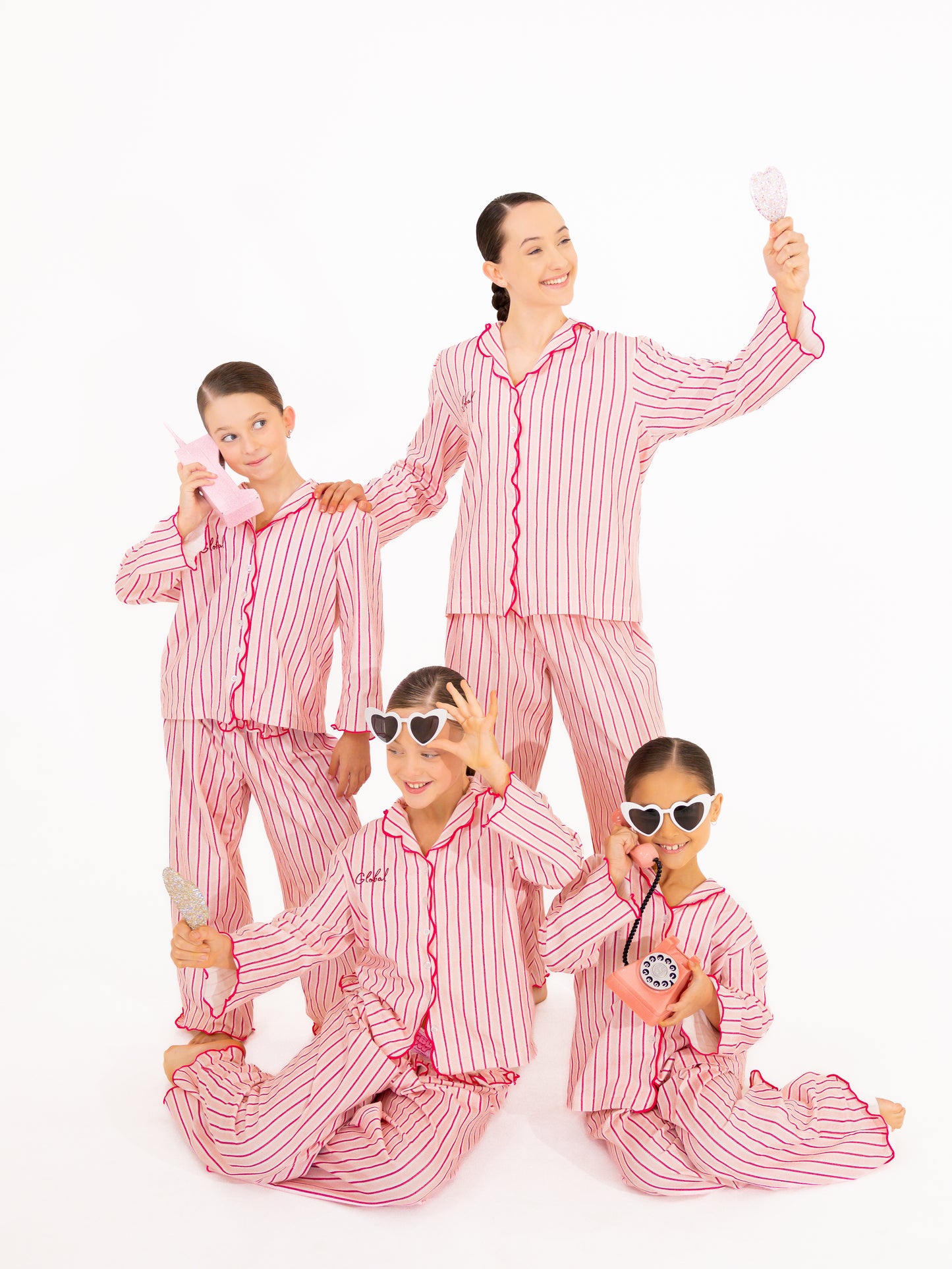 GLOBAL PJs - Pink Stripes