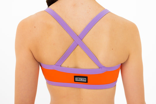 Dash Crop - Coral & Sunset Lavender
