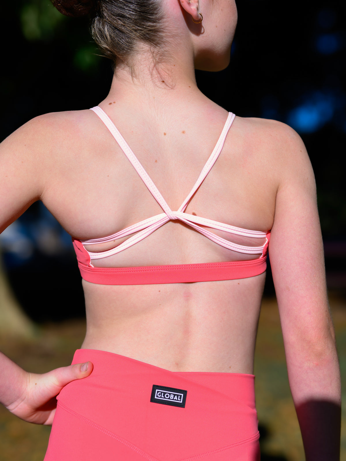 Canyon Crop - Burnt Coral & Baby Pink