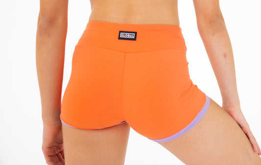 Sol Short - Coral & Sunset Lavender