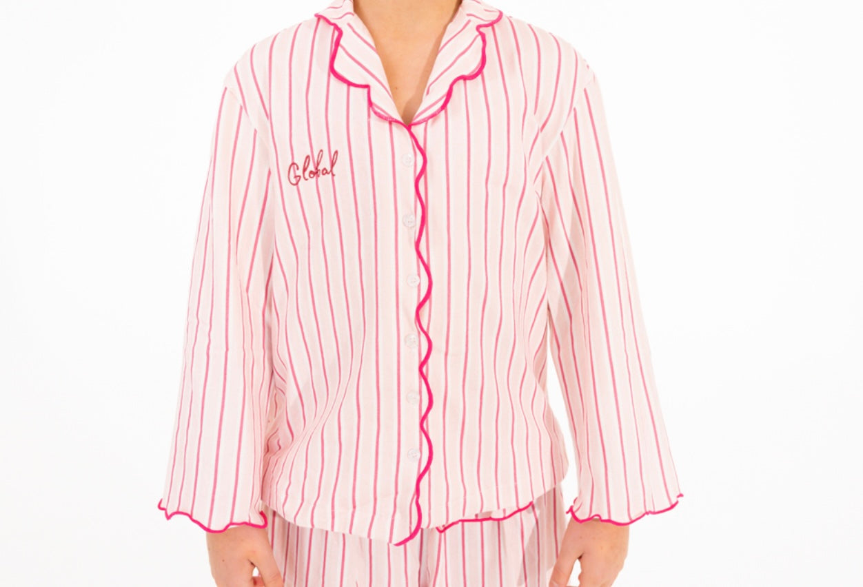 GLOBAL PJs - Pink Stripes