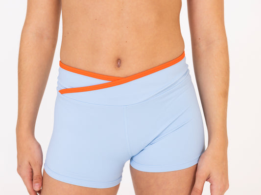 Resort Short – Costa Blue & Chilli Red