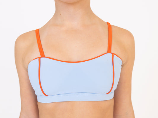 Darling Crop - Costa Blue & Chilli Red