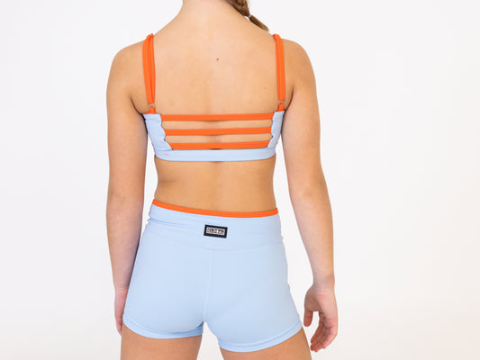 Darling Crop - Costa Blue & Chilli Red