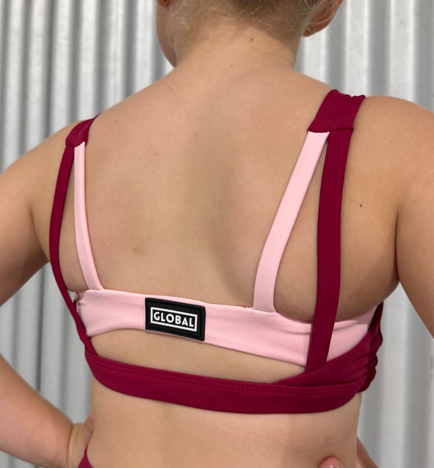 Inlet Crop - Cherry & Baby Pink
