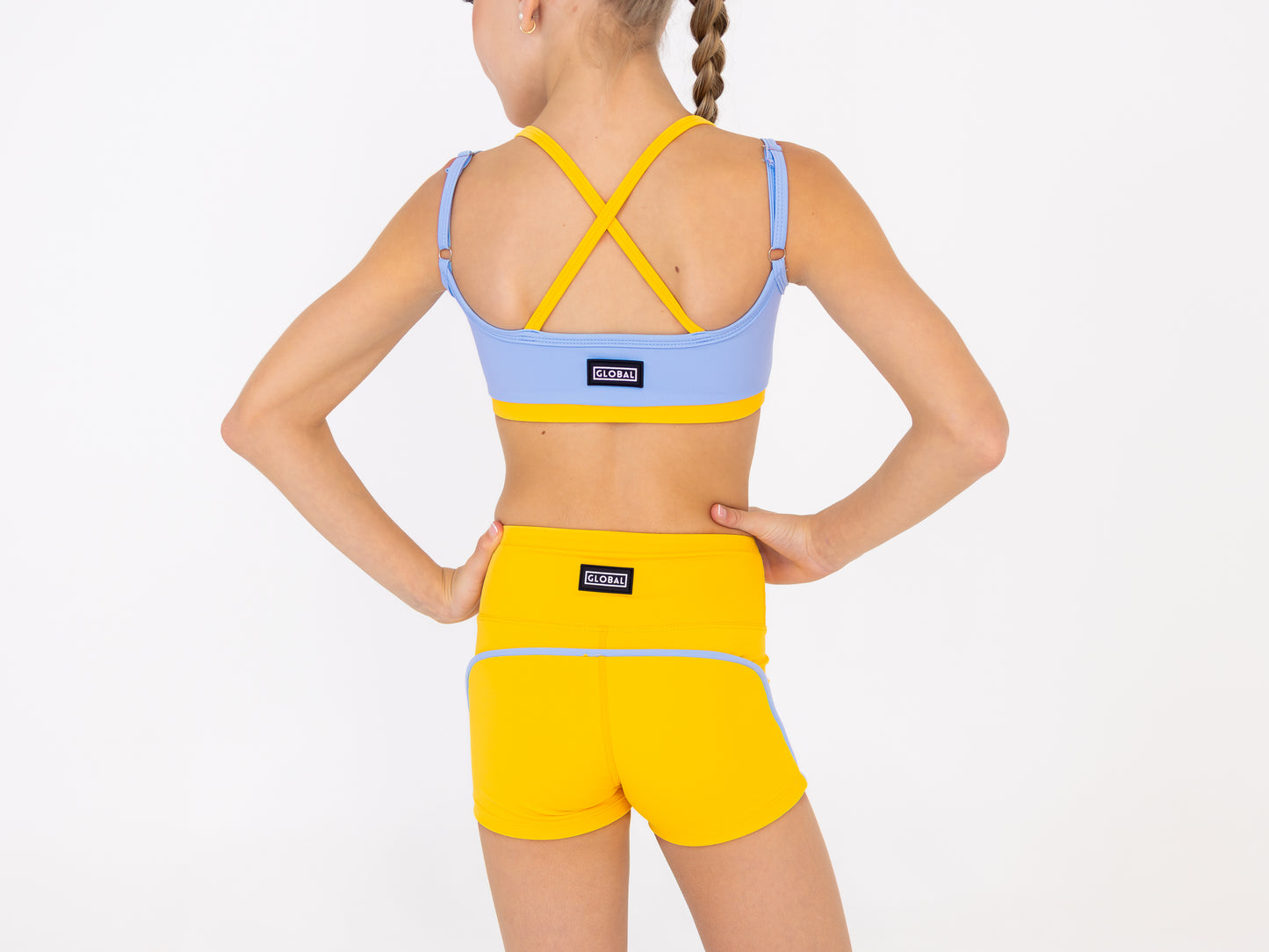 Stack Crop - Costa Blue & Sol Yellow