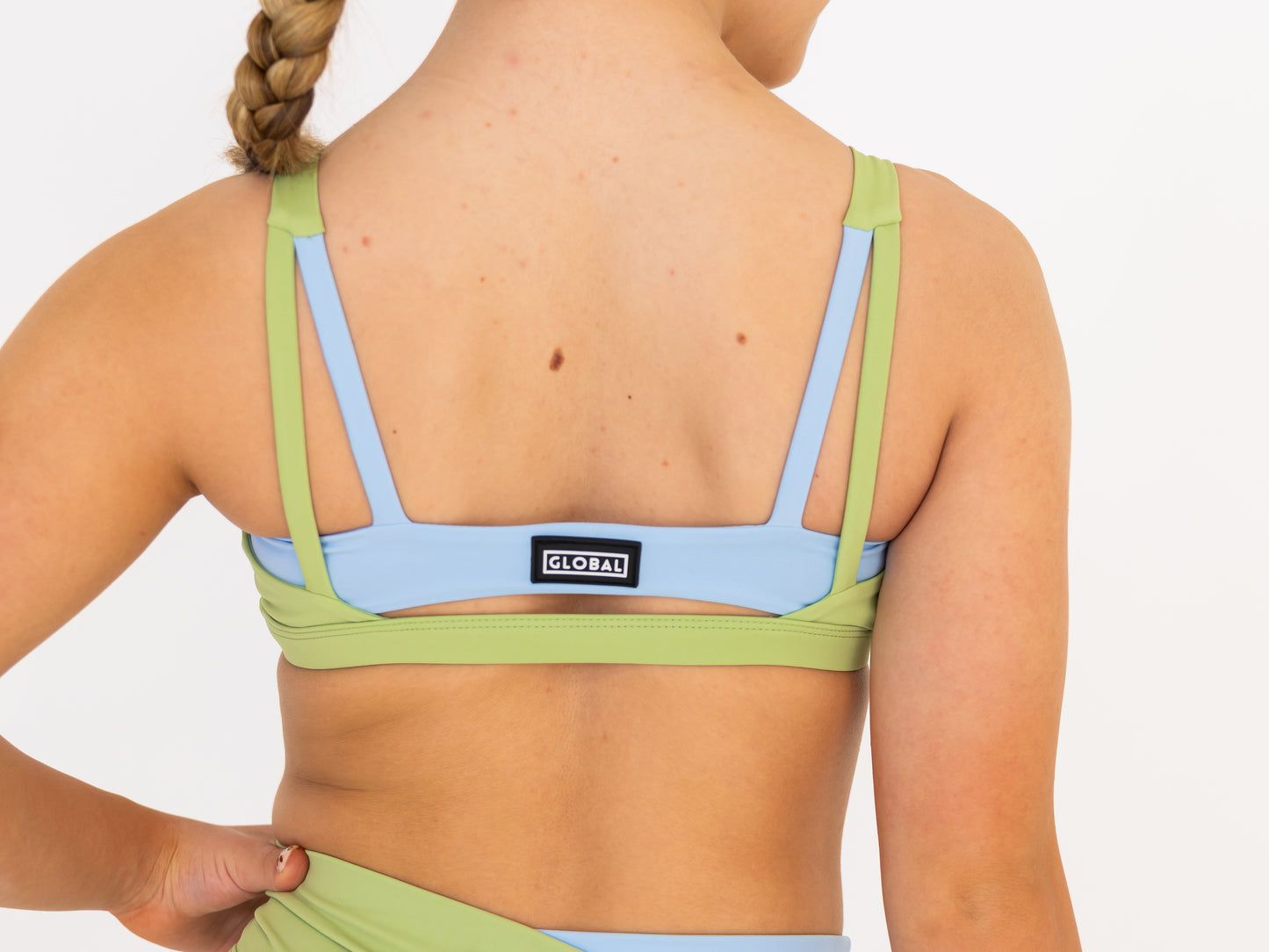Inlet Crop - Verde Green & Costa Blue
