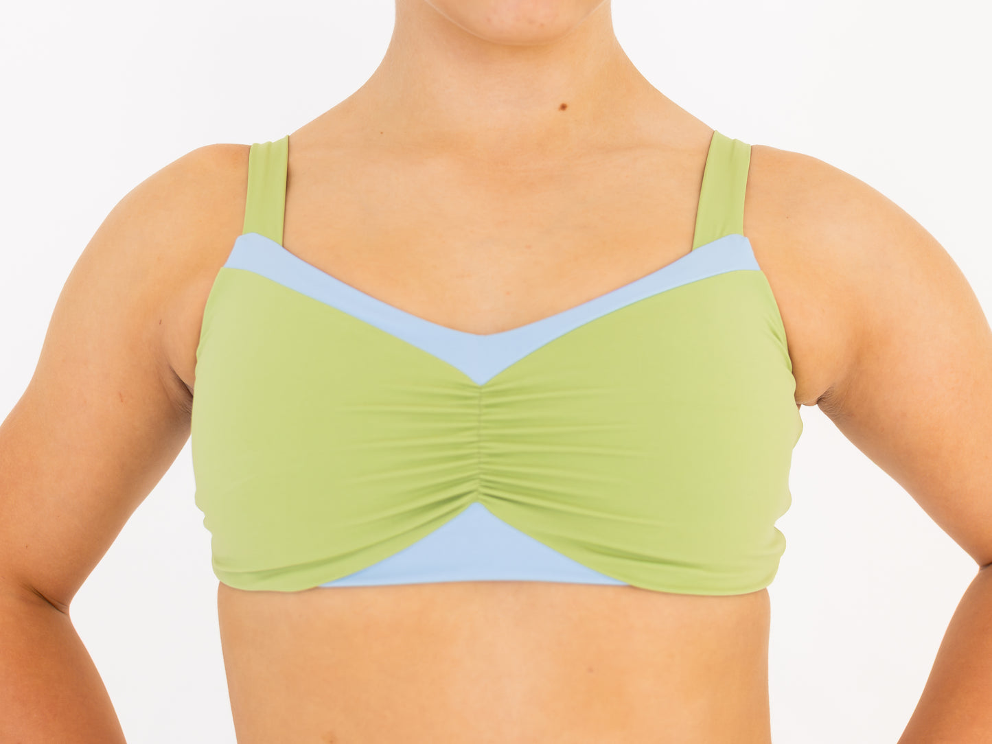 Inlet Crop - Verde Green & Costa Blue