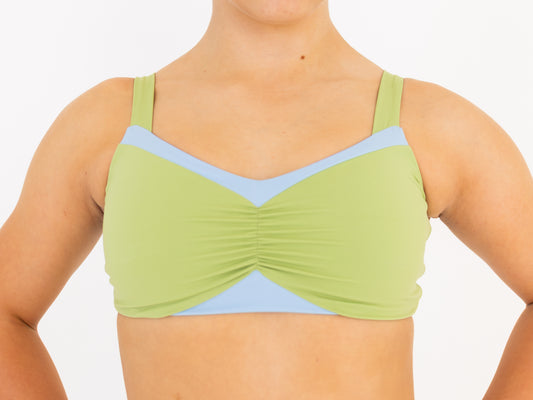 Inlet Crop - Verde Green & Costa Blue