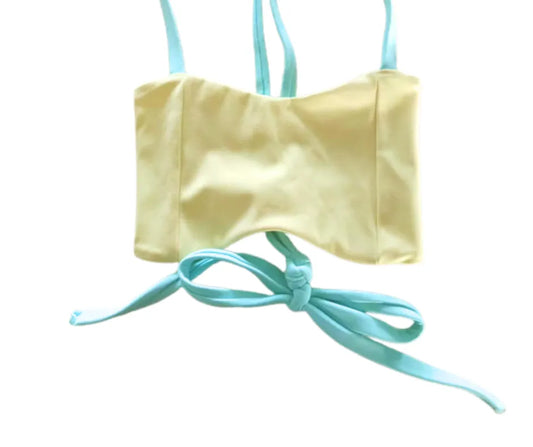Capri Crop – Citrus & Beach Blue