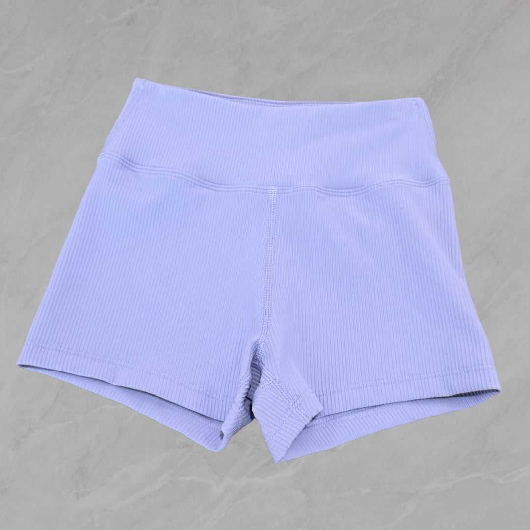 Global Bike Shorts – Ribbed Lavender