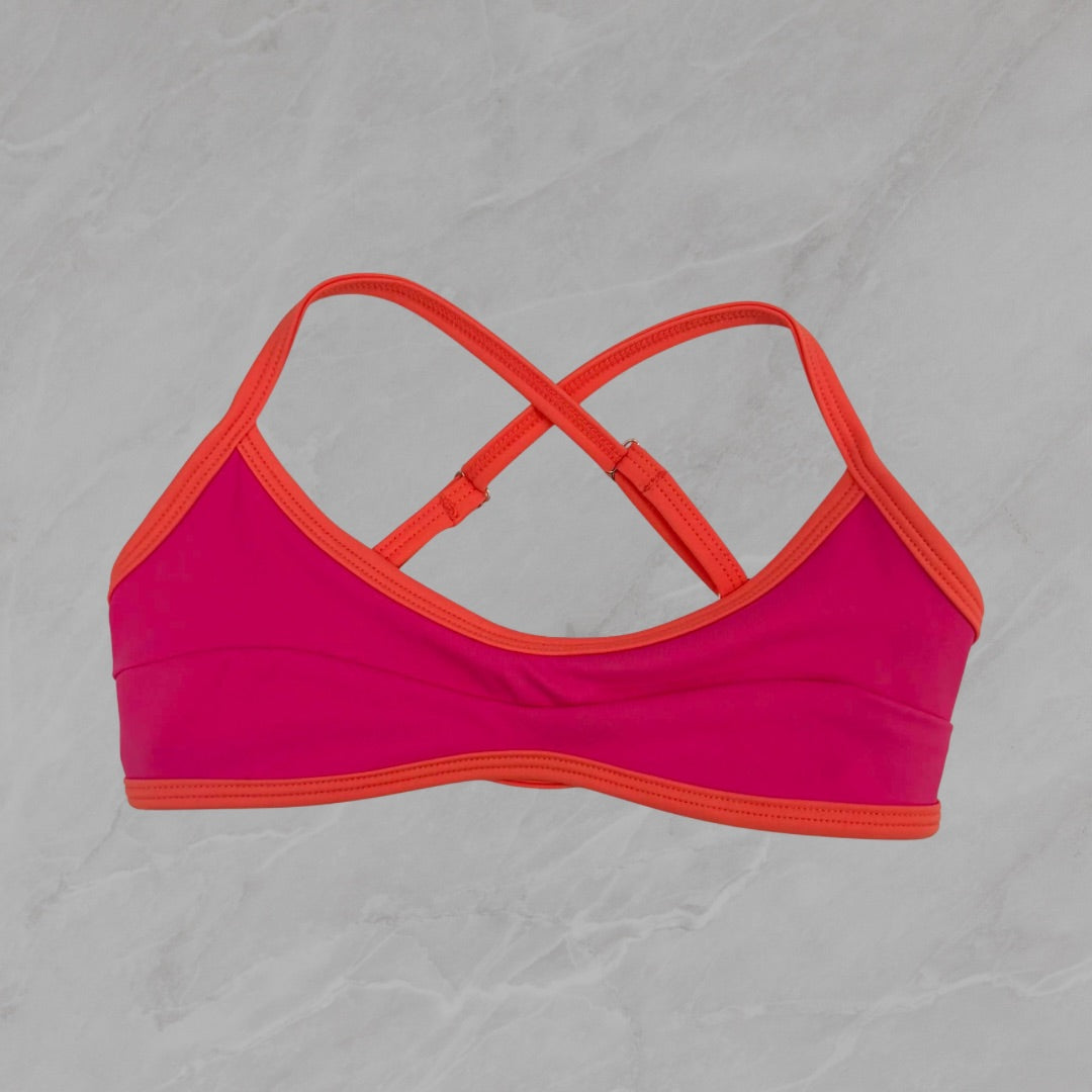 Wave Crop - Berry & Tuscan Orange